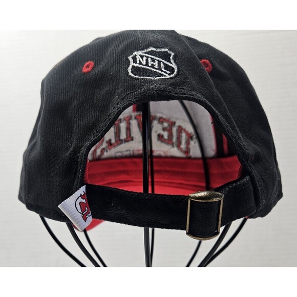 Vintage New Jersey Devils CCM Hockey Hat Cap Strapback NHL Black Men Adult Black - Picture 6 of 10